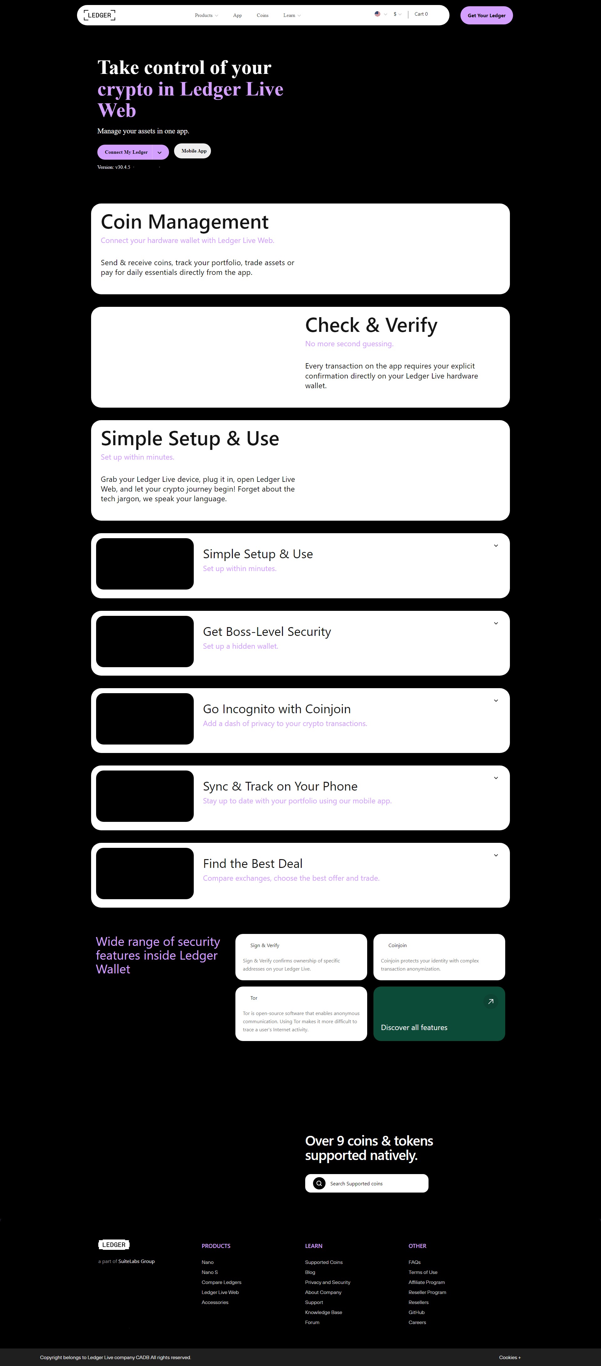 Ledger® Live Download Getting started with Ledger® 𝐒𝐮𝐩𝐩𝐨𝐫𝐭
